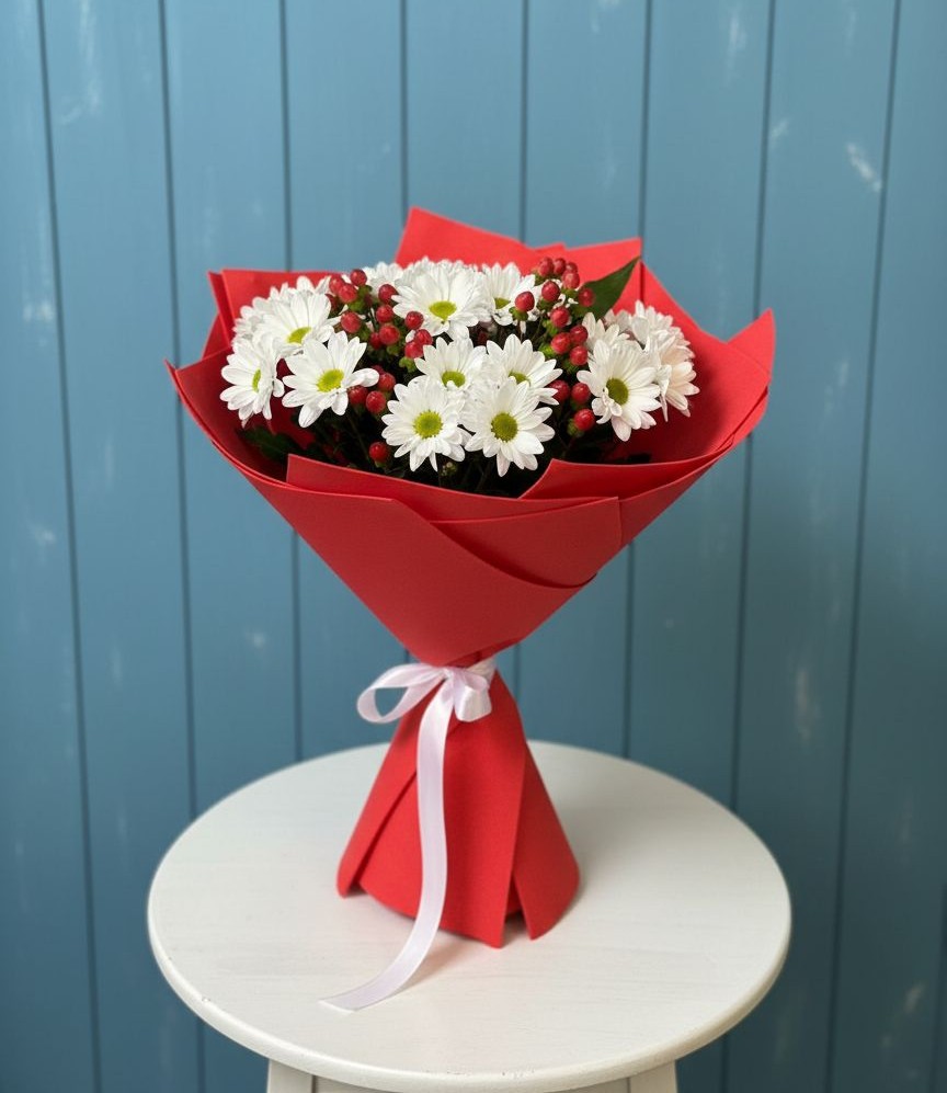 Букет цветов из: Хризантемы в Афипсипе