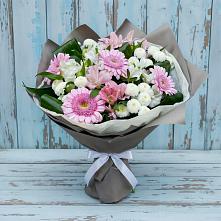 Букет цветов из:  Герберы, Альстромерии и Хризантемы в Афипсипе