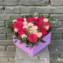 Цветочная композиция из Розы в коробке в Афипсипе