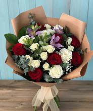 Букет цветов из:  Розы и Альстромерии в Афипсипе