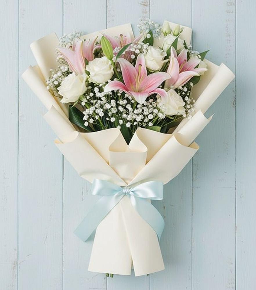 Букет цветов из: Лилии в Афипсипе