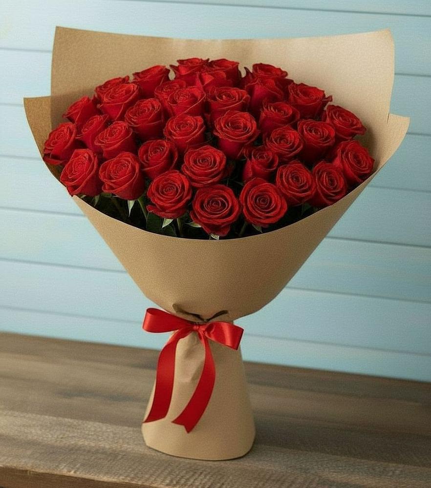 Букет Красные розы Милано в Афипсипе