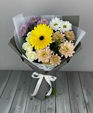 Букет цветов из:  Розы, Герберы и Хризантемы в Афипсипе