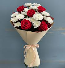 Букет цветов из:  Розы и Хризантемы в Афипсипе
