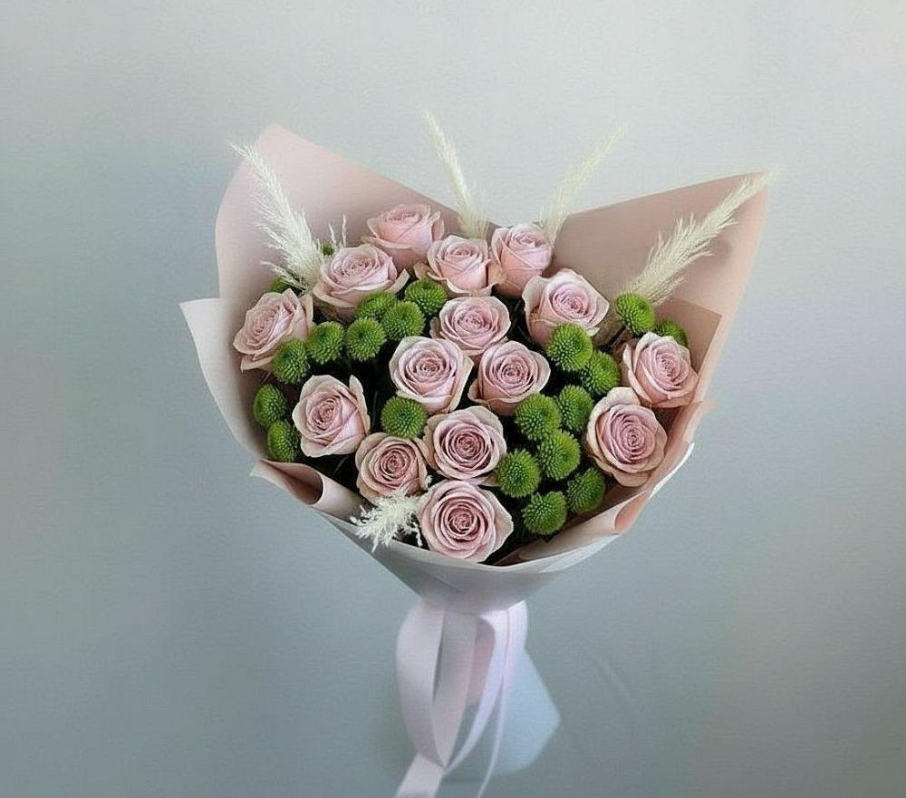 Букет цветов из: Розы и Хризантемы в Афипсипе