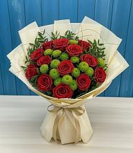 Букет цветов из:  Розы и Хризантемы в Афипсипе