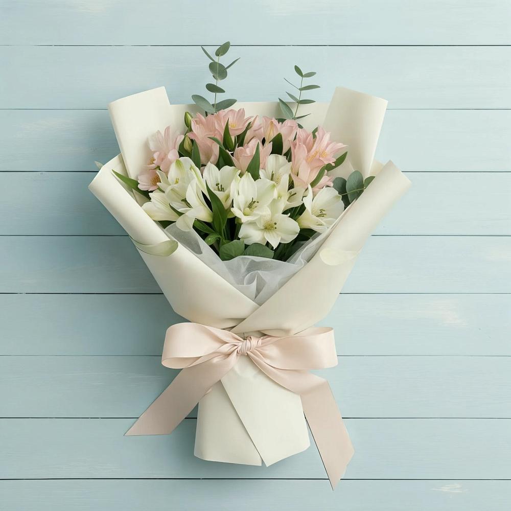 Букет цветов из: Альстромерии в Афипсипе