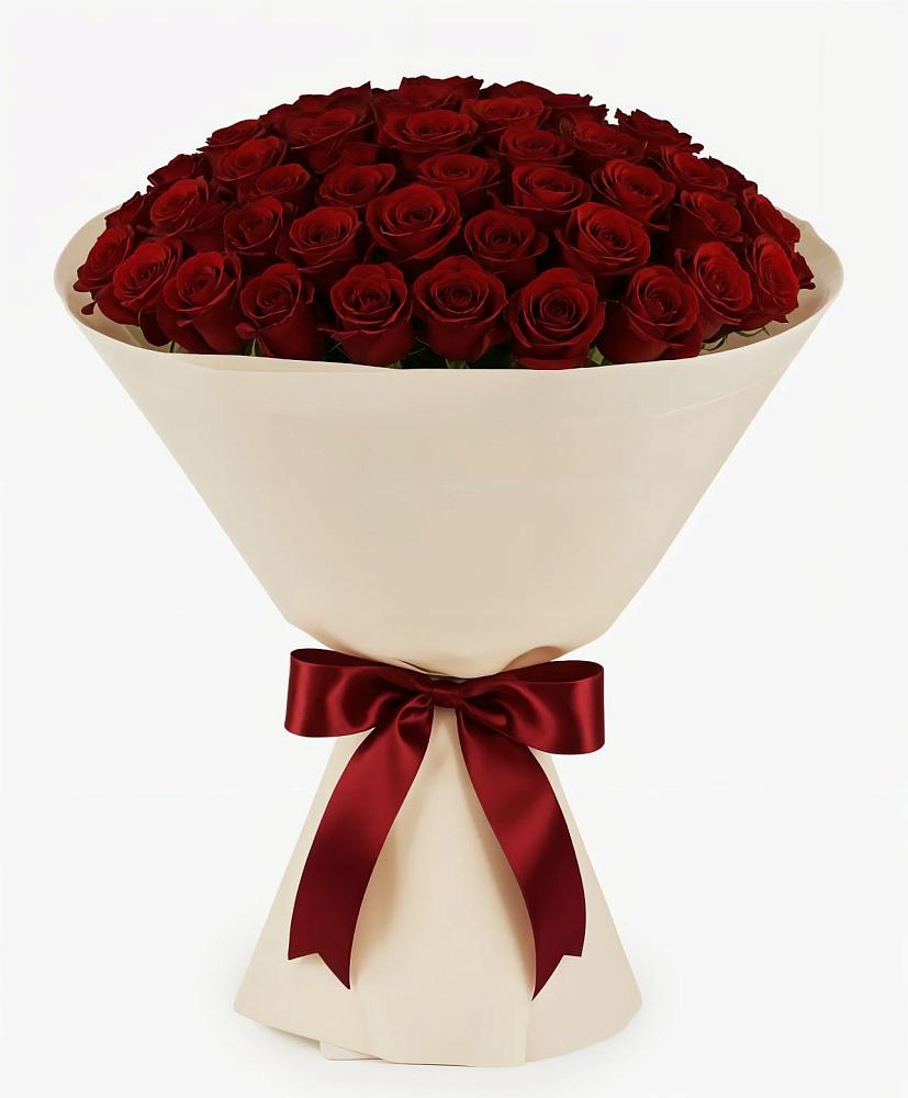 Букет 101 Бордовая роза Блэк Бакарра в Афипсипе