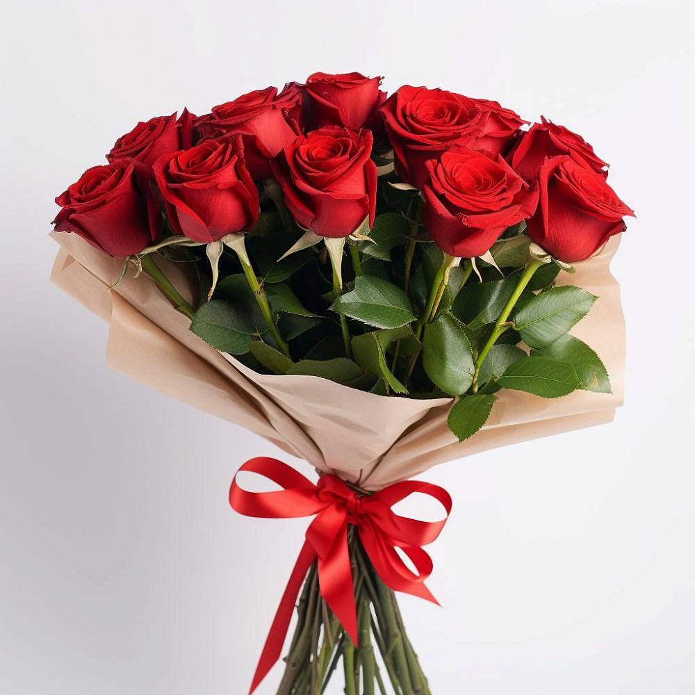 Букет 11 Красных роз Эдлесс Лав в Афипсипе