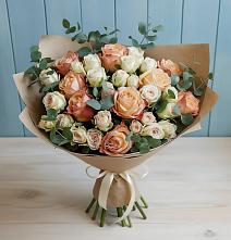 Букет цветов из:  Альстромерии и Розы #REPLACE_PRED# Афипсипе